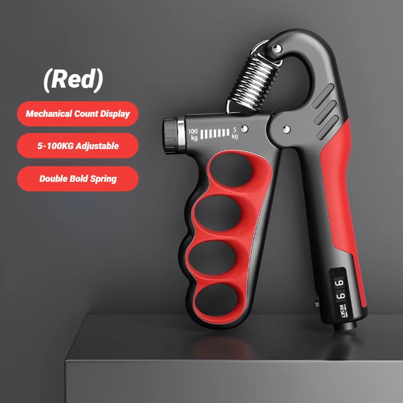 5-100KG Electronic Counting Adjustable Grip for Rehabilitation Hand Muscle Strength Gym Wrist Strengthener Recovery Fitness
