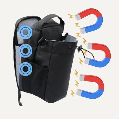 Organize on the Go — Large Magnetic Gym Bag with Phone & Bottle Pockets