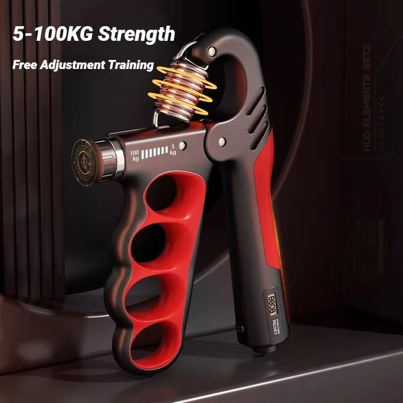 5-100KG Electronic Counting Adjustable Grip for Rehabilitation Hand Muscle Strength Gym Wrist Strengthener Recovery Fitness
