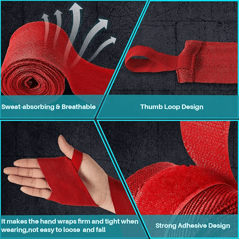 Protect Every Punch — 2-Pack Cotton Boxing Hand Wraps for MMA & Kickboxing