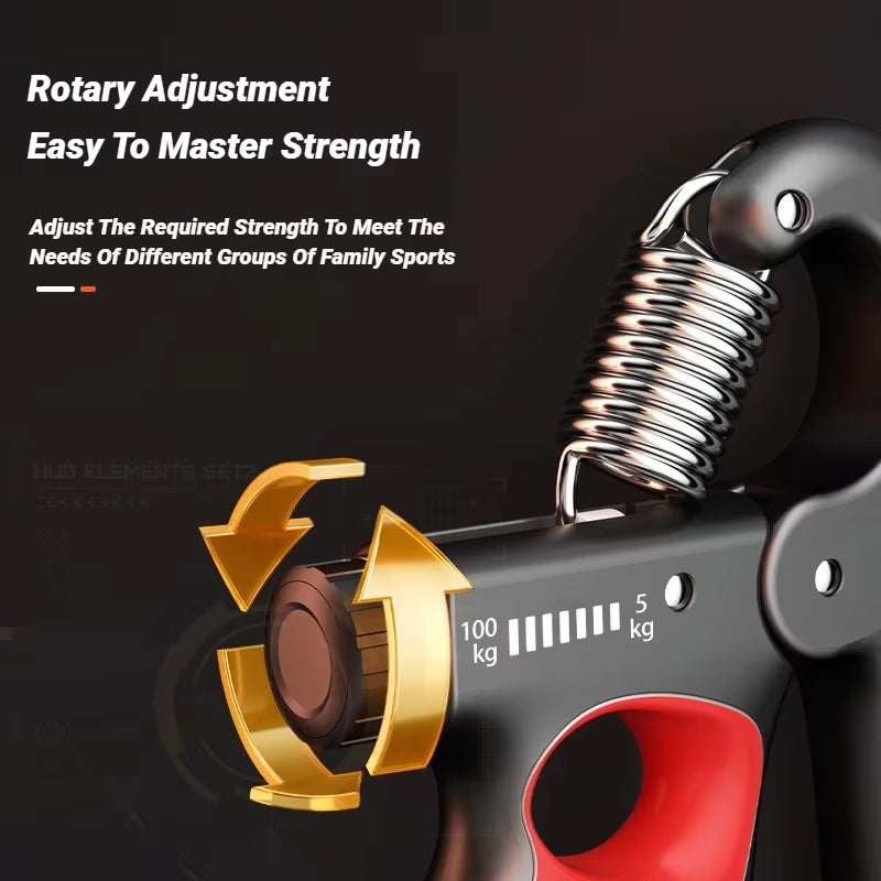 5-100KG Electronic Counting Adjustable Grip for Rehabilitation Hand Muscle Strength Gym Wrist Strengthener Recovery Fitness