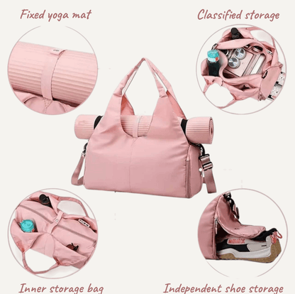 Carry Your Practice — The Yoga Mat Bag with Shoe Pocket & Adjustable Strap